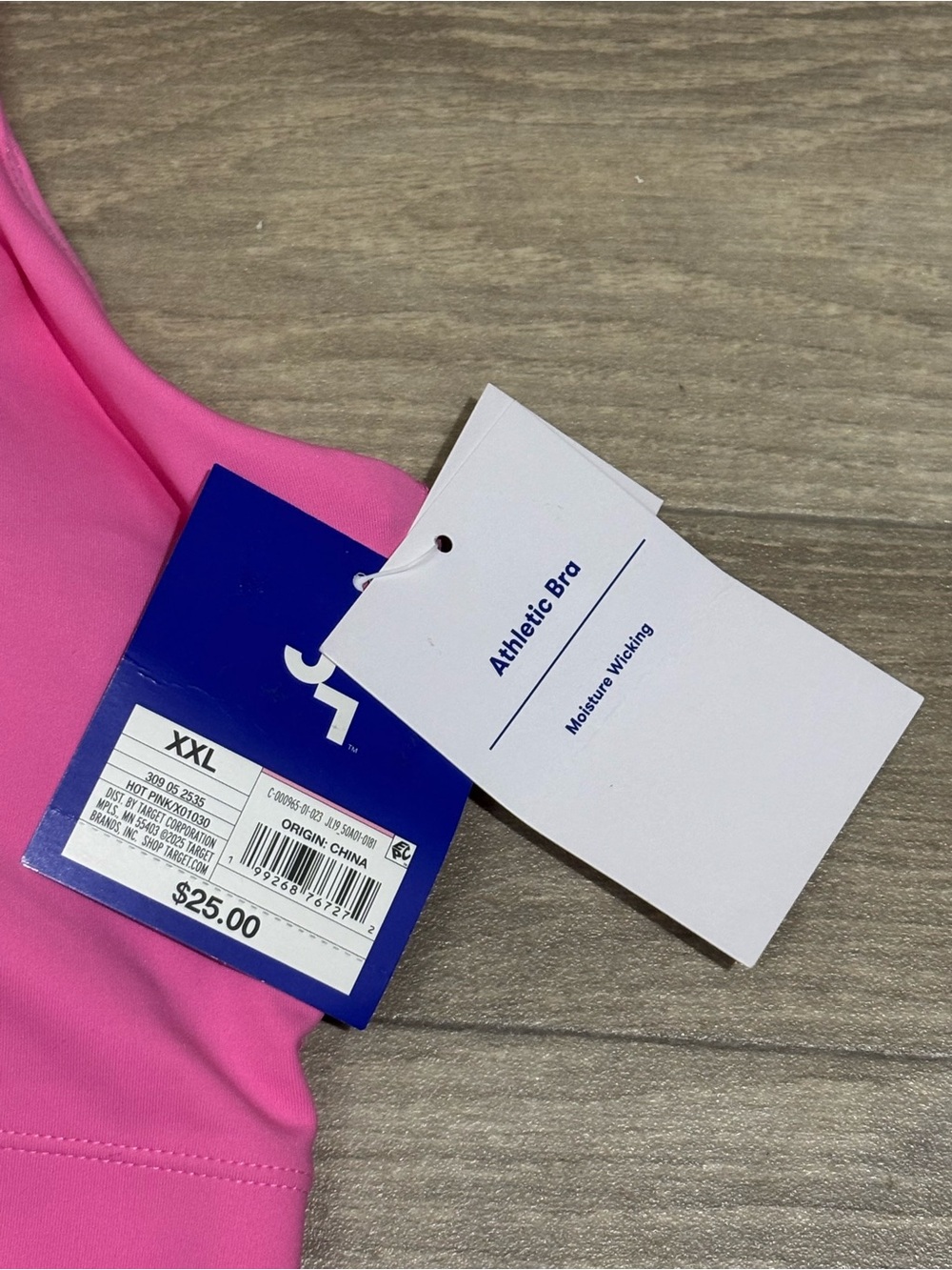 JoyLab Women’s Long-Sleeve Crop Top with Scalloped Hem Hot Pink Size XXL - Picture 5 of 7